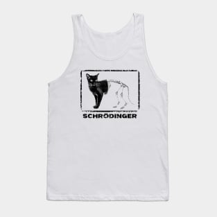 Schrodinger's cat_BLK Tank Top